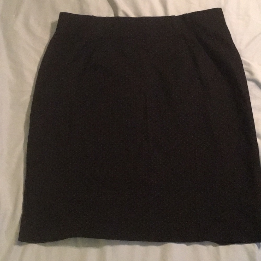 Black pencil skirt  with small white dots
